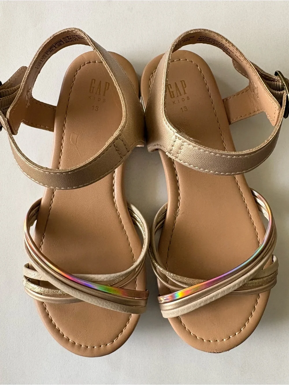 Gap Kids’ Metallic Strappy Sandals